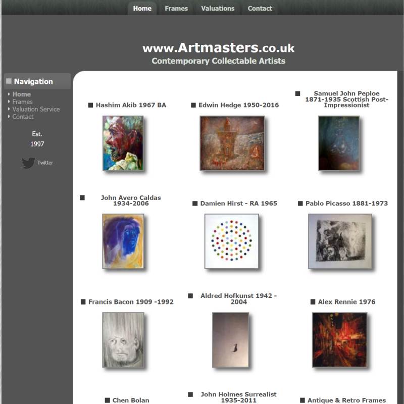 Artmasters website