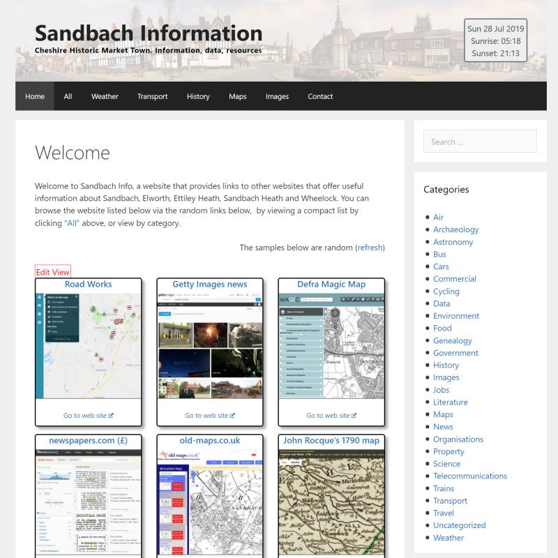 Sandbach Info website